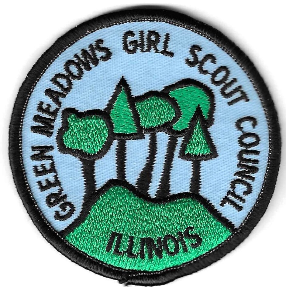 Green Meadows GSC council patch (IL)