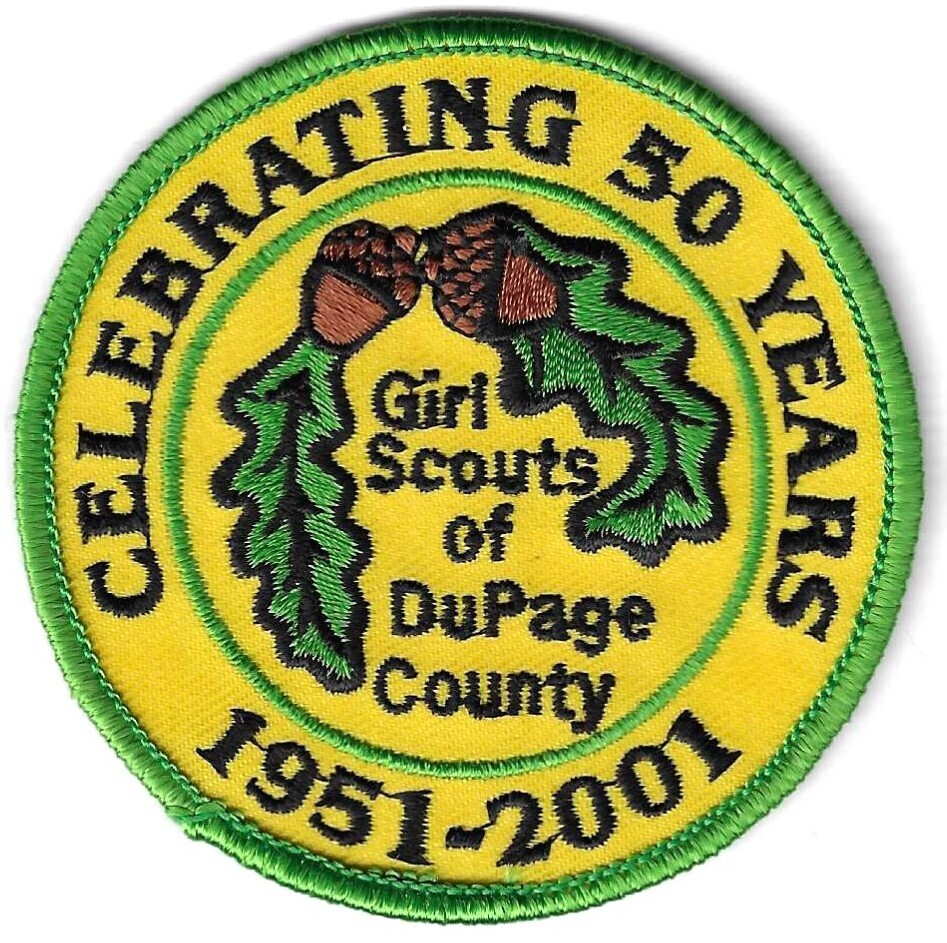 Dupage County (GS of) 50th anniversary council patch (IL)