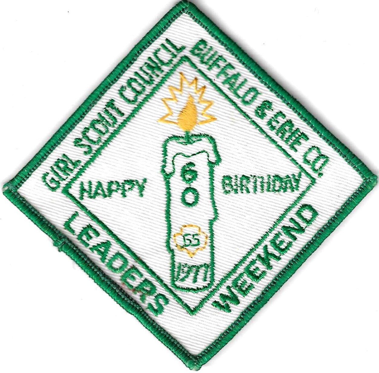 Buffalo & Erie Co GSC 60th anniversary council patch (NY)