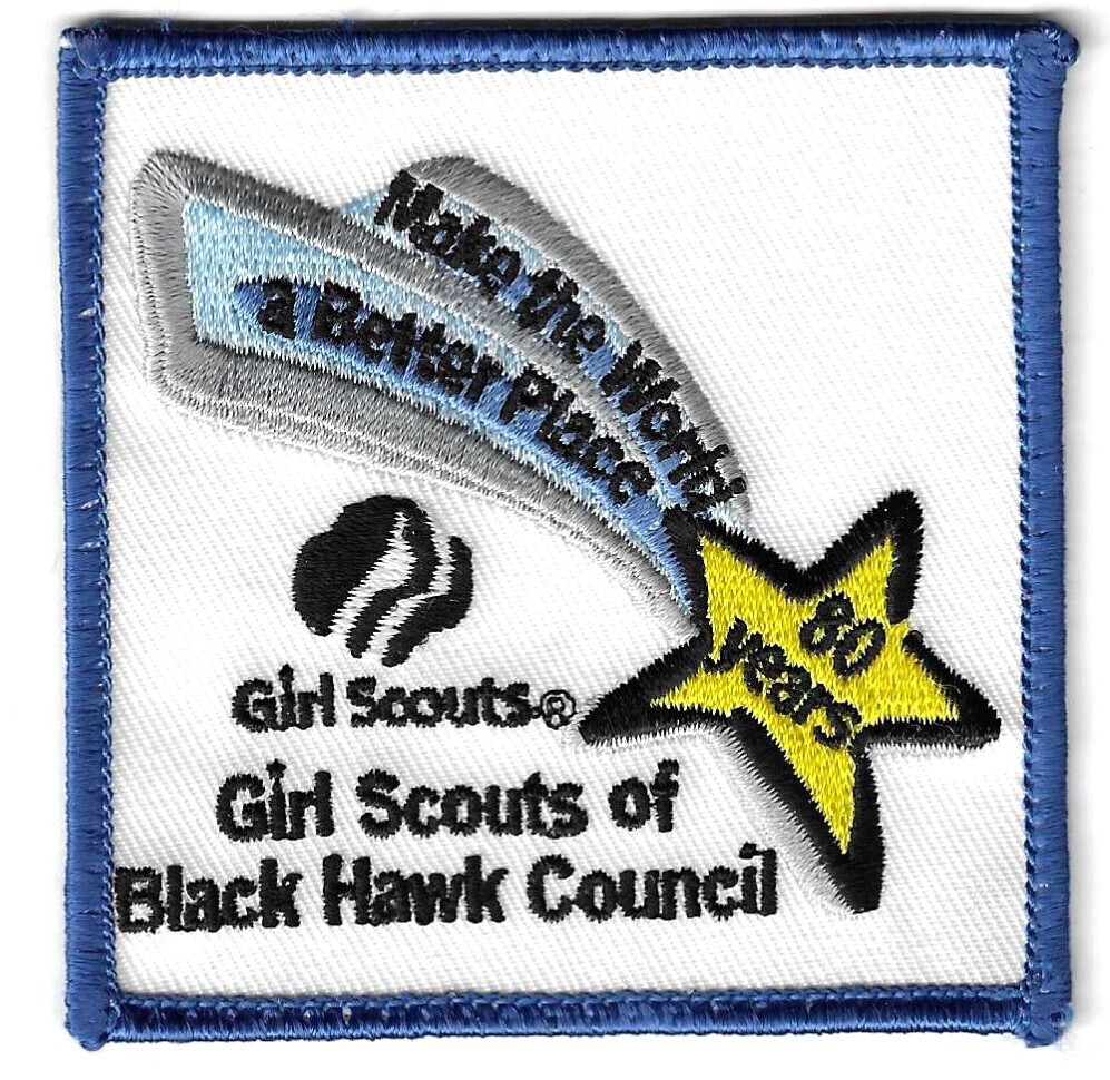 Black Hawk Council (GS of) 80th anniversary council patch (Wisconsin)