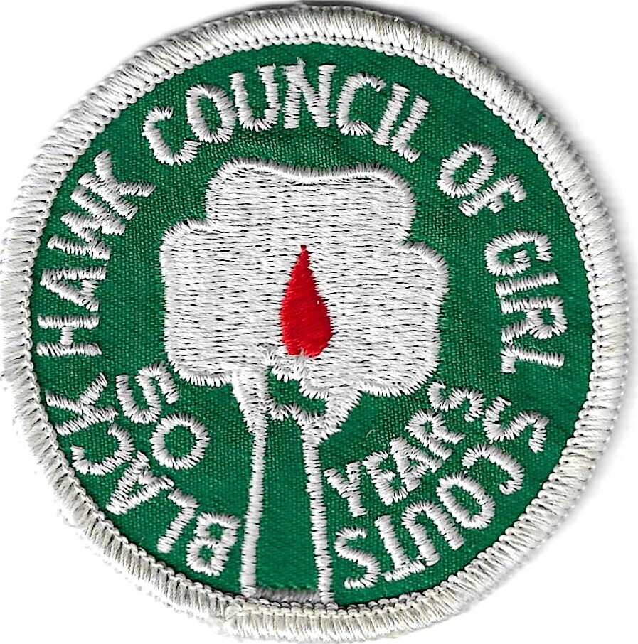 Black Hawk Council  of GS 50th anniversary council patch (Wisconsin)