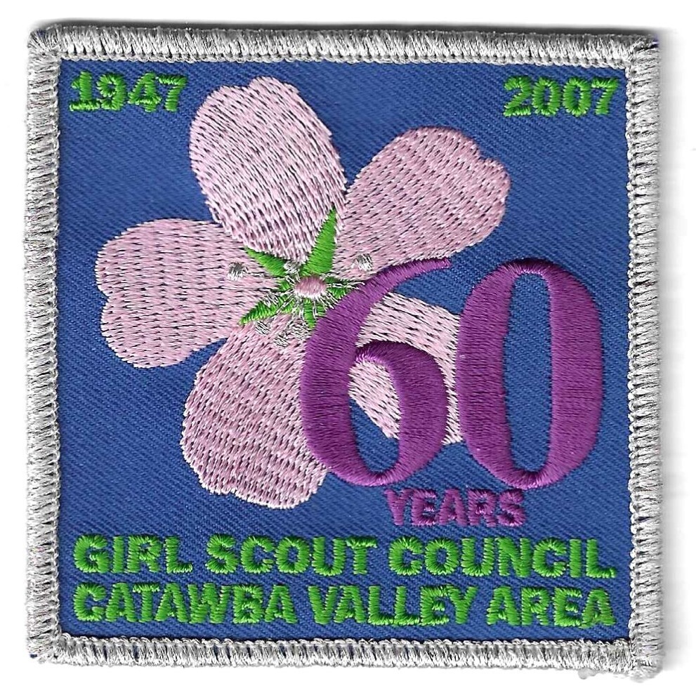 Catawba Valley Area GSC 60th anniversary council patch (NC)