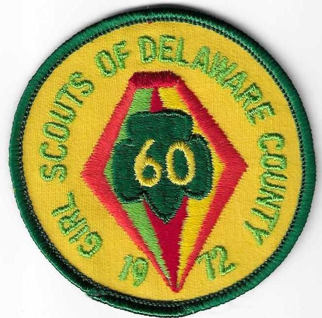 Delaware County (GS of) 60th anniversary council patch (PA)