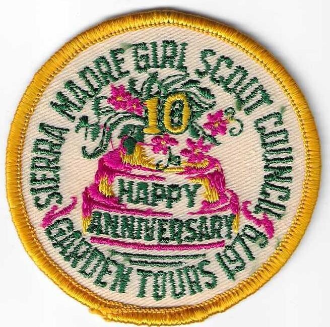 Sierra Madres GSC 10th aniiversary council patch (CA)