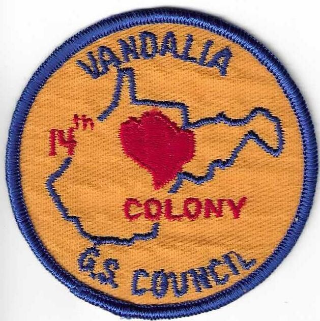 Vandalia GSC council patch (WV)
