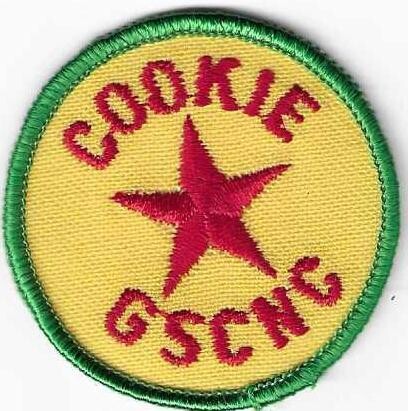 Council patch GSCNC Cookie Star year unknown (appx 70&#39;s?)