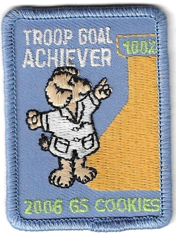 Troop Goal Achiever 2006 (lighter blue background)  Little Brownie Bakers