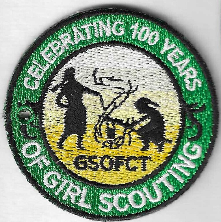 100th Anniversary keychain GSOFCT (green border)  No keyring
