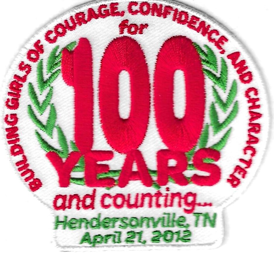 100th Anniversary Patch 100 Years and Counting- Building Girls Henderson Tn