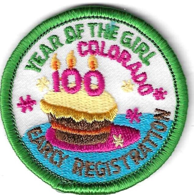 100th Anniversary Patch Year of the Girl Early Reg Colorado