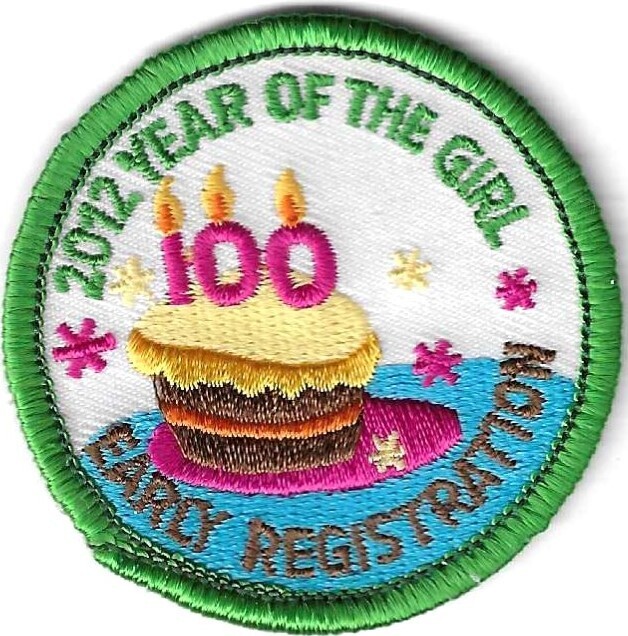 100th Anniversary Patch 2012 Year of the Girl Early Reg council unknown