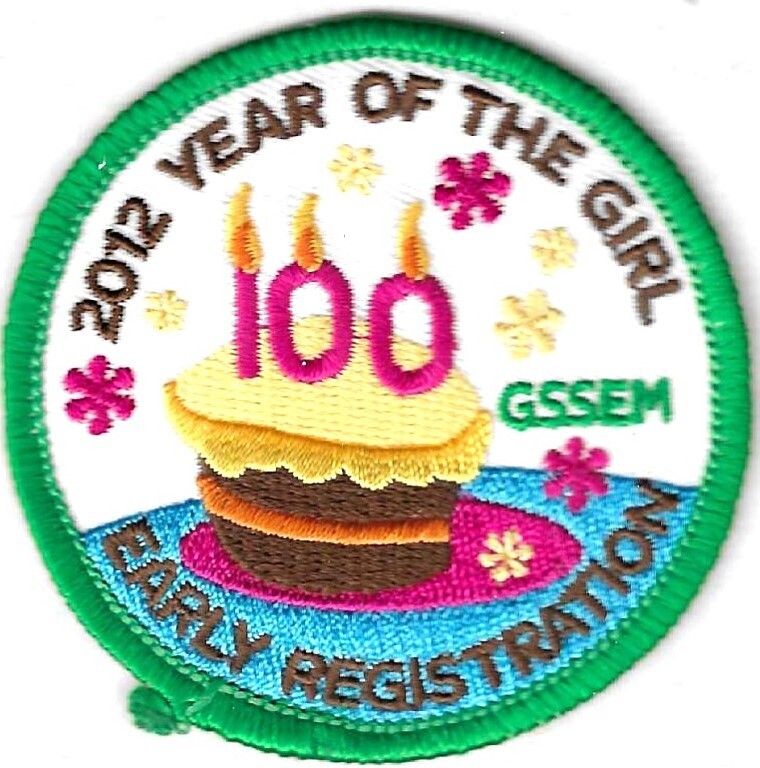 100th Anniversary Patch 2012 Year of the Girl Early Reg GSSEM
