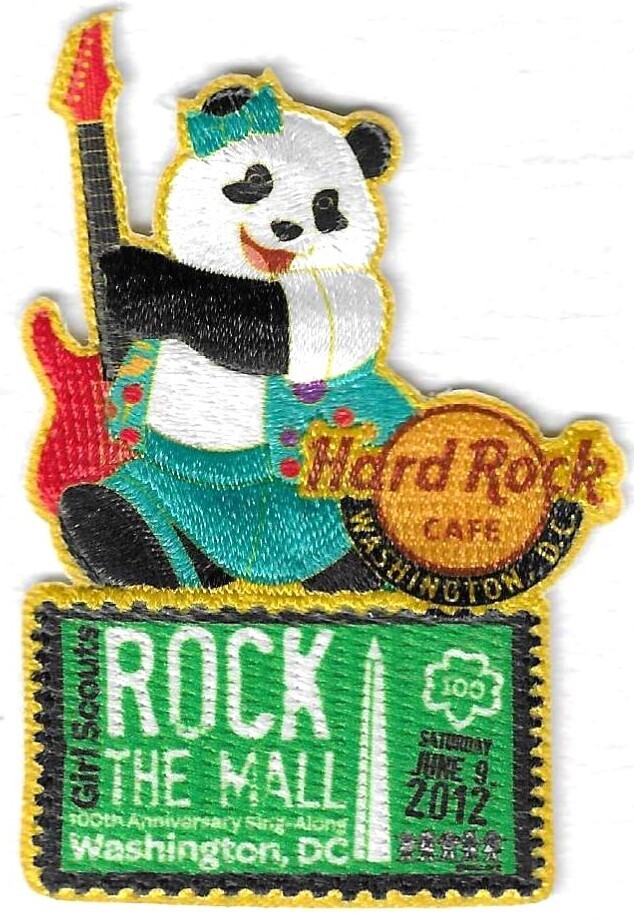100th Anniversary Patch Rock the Mall Hard Rock Cafe DC
