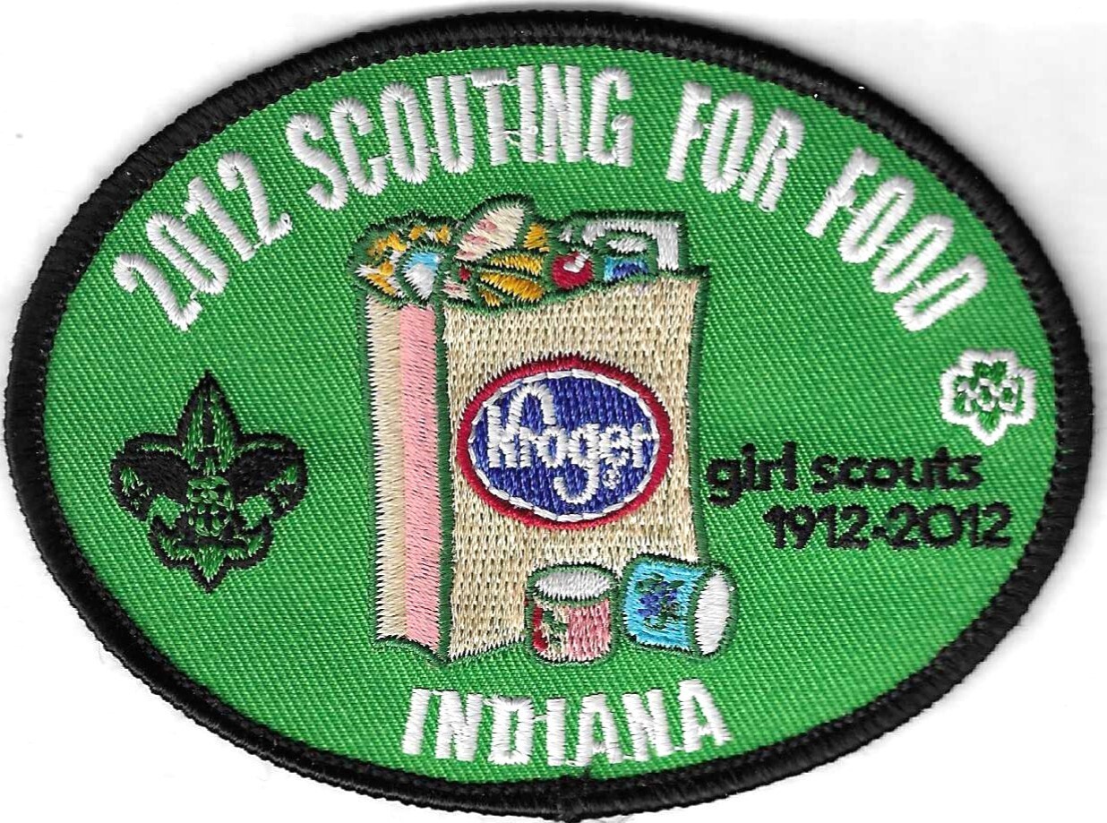 100th Anniversary Patch 2012 Scouting for Food Indianas