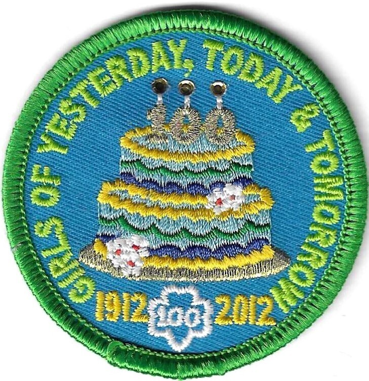 100th Anniversary Patch Girls of Yesterday.... Council unknown