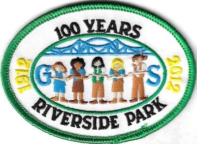 100th Anniversary Patch 100 years Riverside Park (badgerland council?)