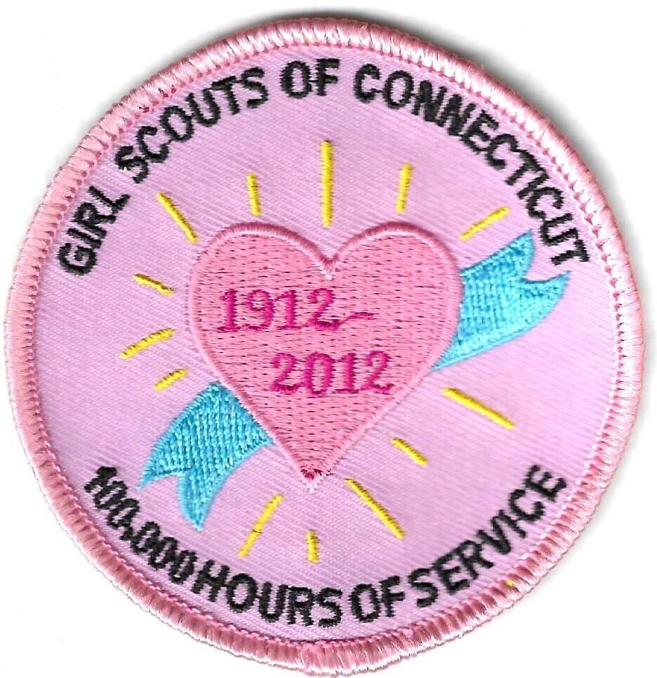 100th Anniversary Patch 100,000 hours of Service GS of Ct