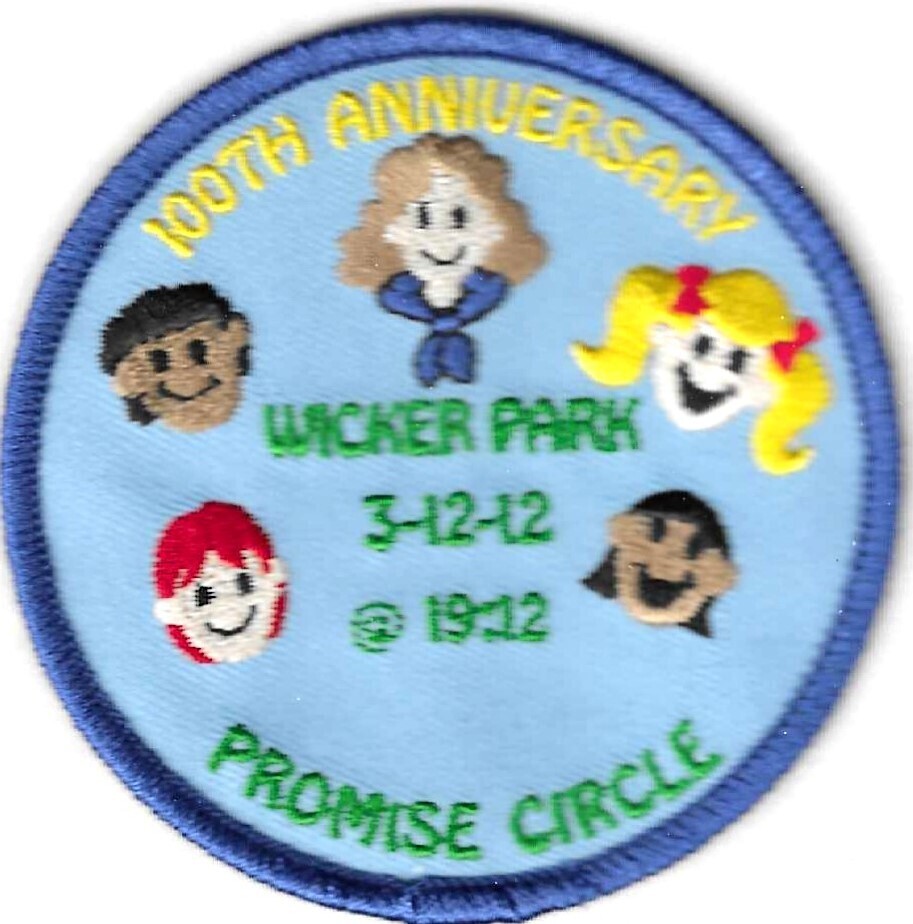 100th Anniversary Patch Promise Circle Wicker Park unknown council
