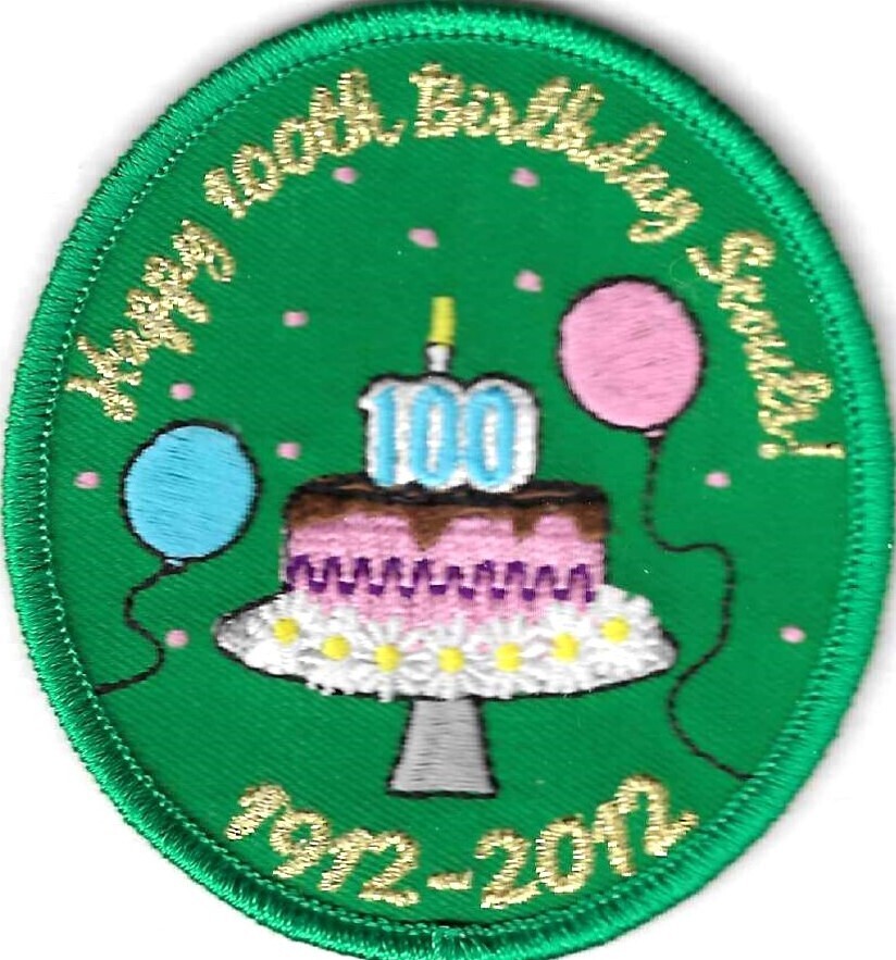 100th Anniversary Patch Happy Birthday unknown council