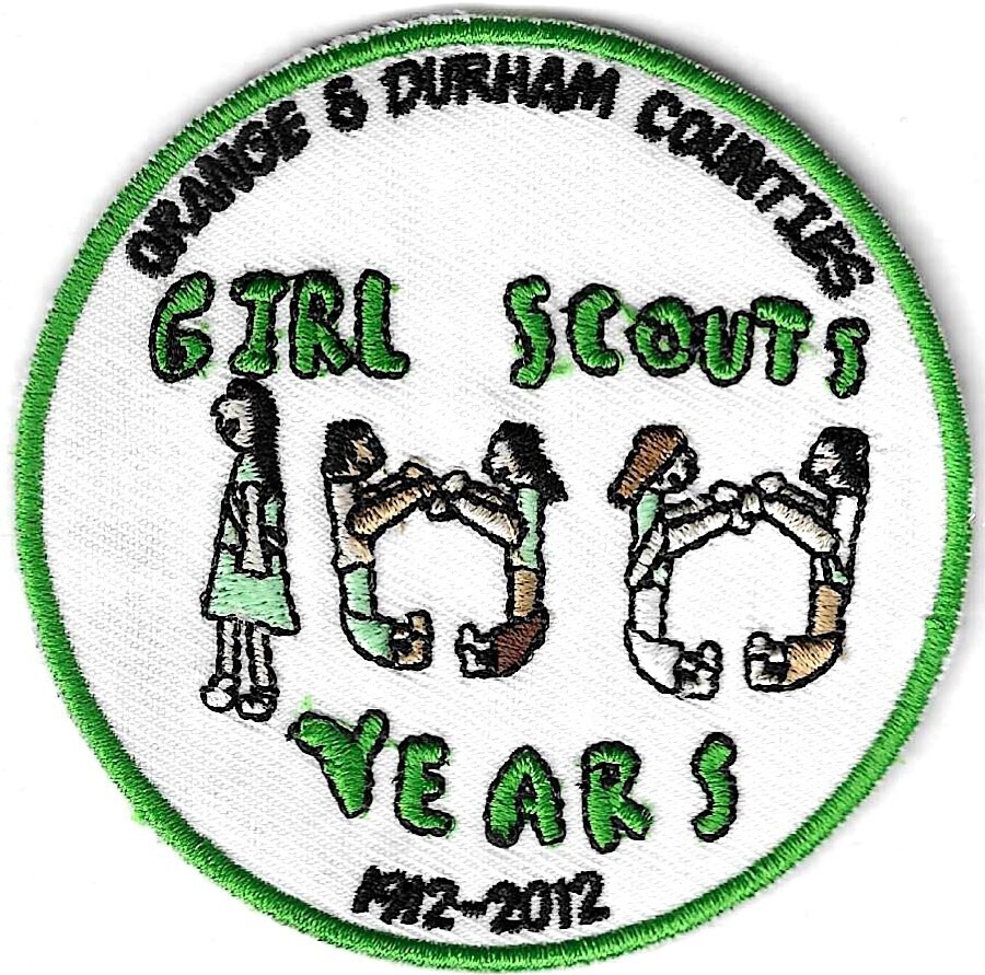 100th Anniversary Patch 100 years Orange & Durham counties GSNCCP