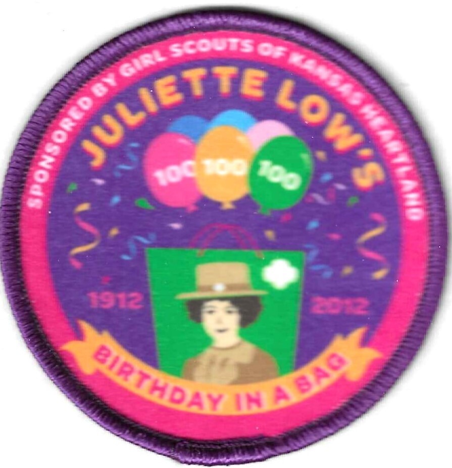 100th Anniversary Patch Birthday in a Bag GS of Ks Heartland