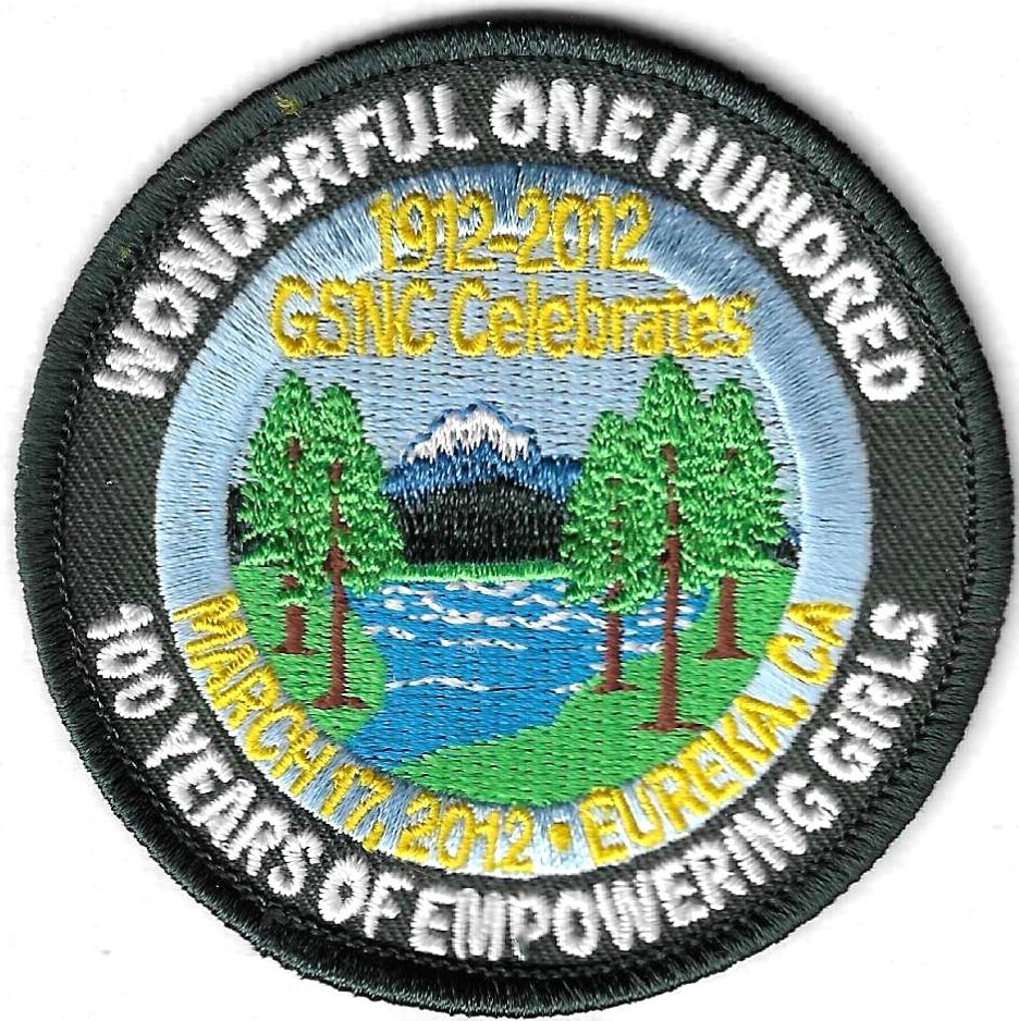 100th Anniversary Patch 100 years of empowering girls GS of NorCal