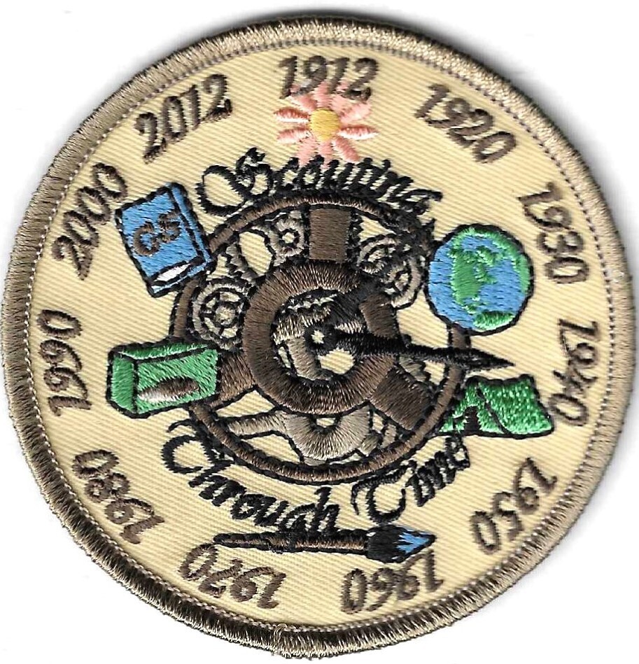 100th Anniversary Patch Scouts Through Time Council Unknown