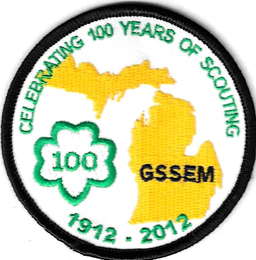 100th Anniversary Patch Celebrating 100 years of Scouting GSSEM