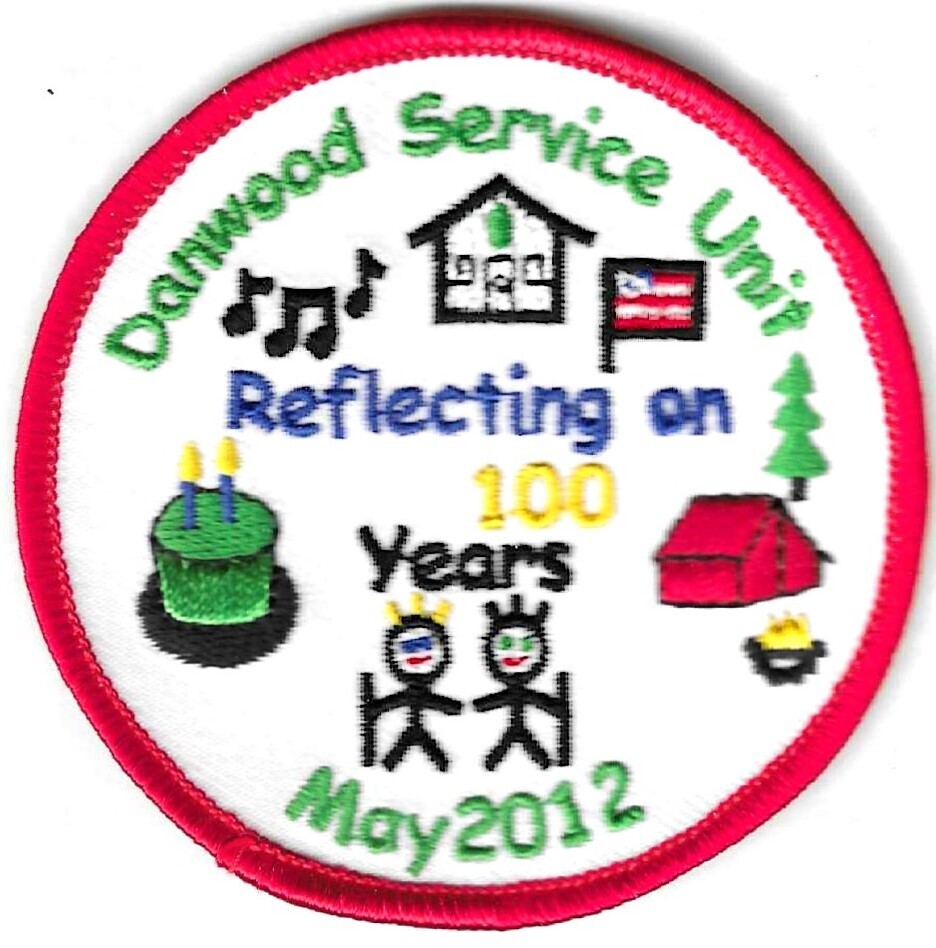100th Anniversary Patch Reflecting on 100 year Danwood SU council unknown