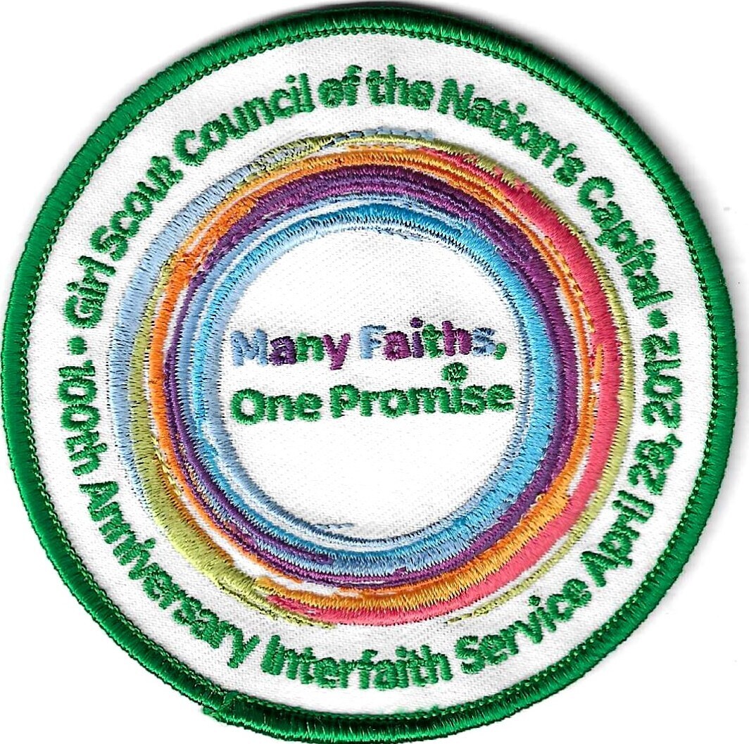 100th Anniversary Patch Interfaith Service GSCNC