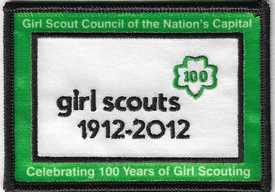 100th Anniversary Patch Celebrating 100 years GSCNC