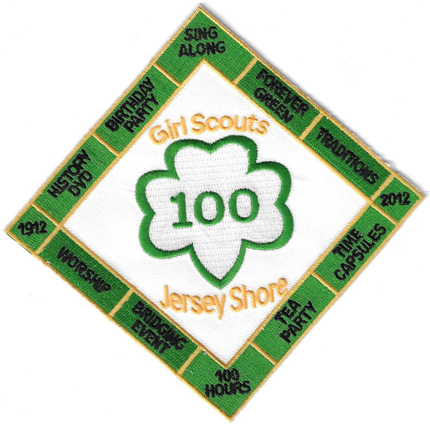 100th Anniversary Patch Jersey Shore (large patch)