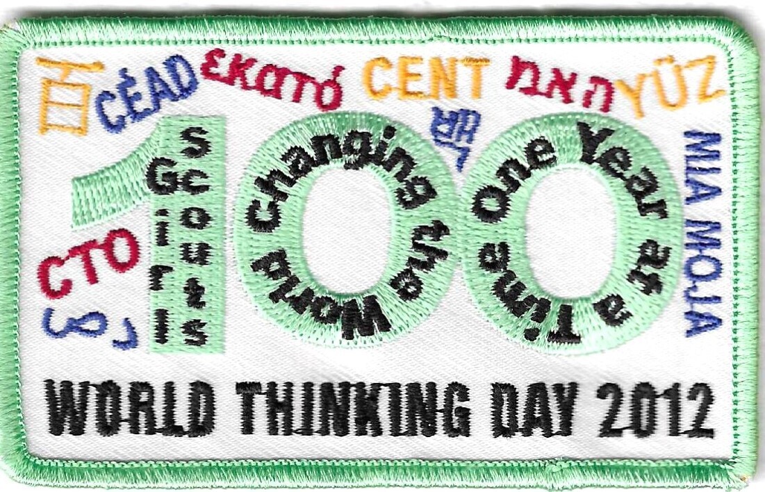 100th Anniversary Patch World Thinking Day Council unknown