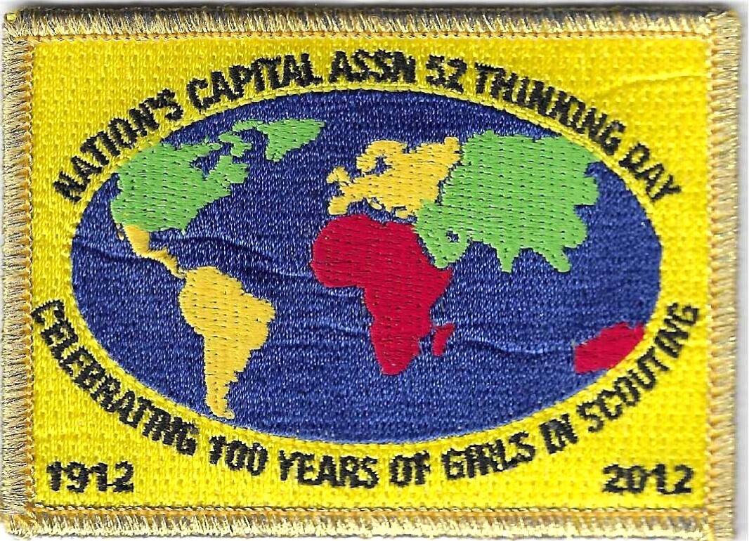 100th Anniversary Patch World Thinking Day GSNC Assn 52