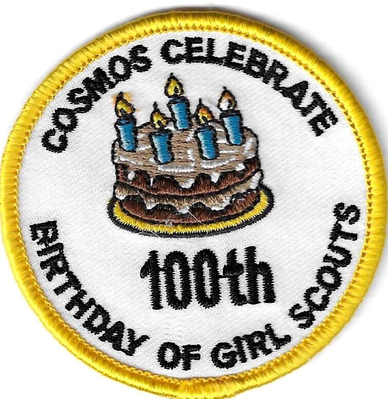 100th Anniversary Patch Celebrate 100th Birthday (council unknown)