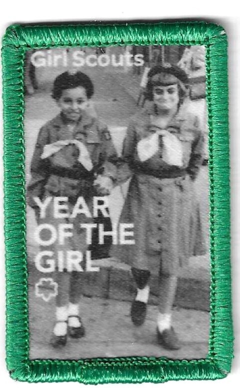 100th Anniversary Patch GSUSA Year of the Girl (green border)