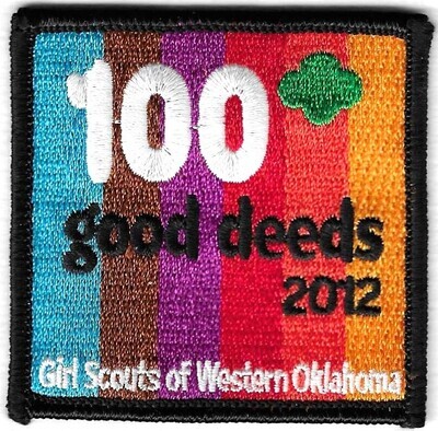 100th Anniversary Patch 100 Good Deeds GS of W Ok