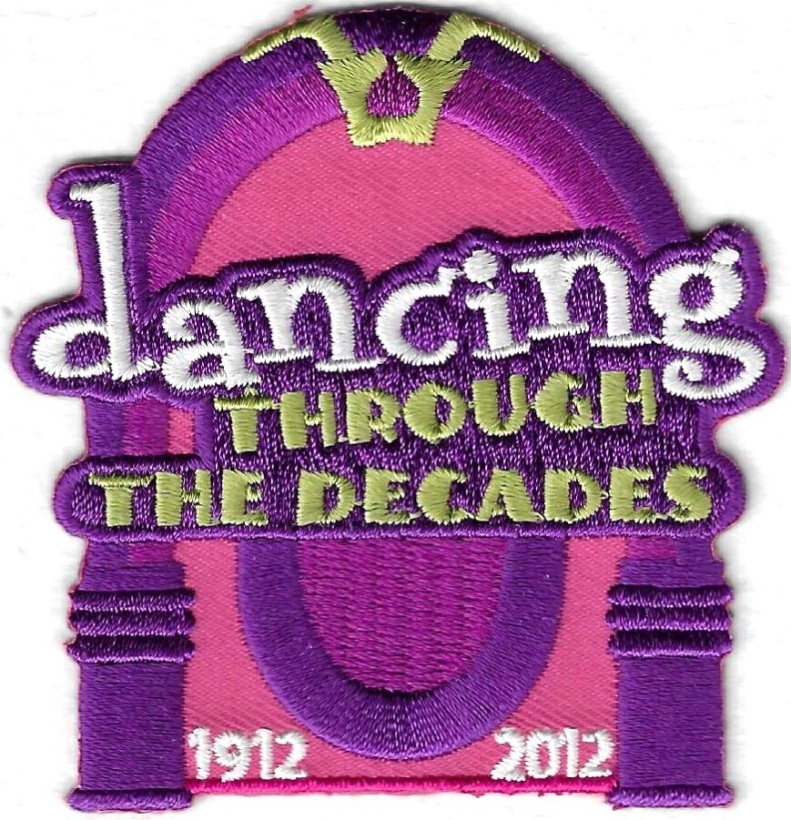 100th Anniversary Patch Dancing thru the decades (council unknown)