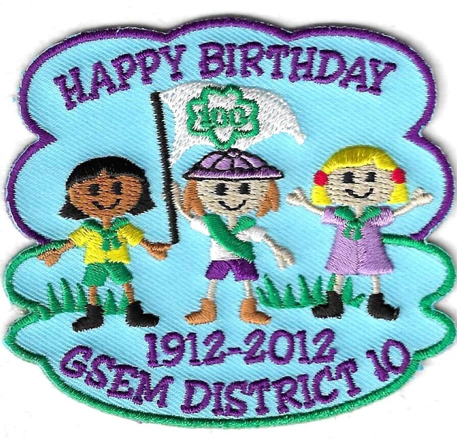 100th Anniversary Patch Happy Birthday GSEM Distrct 10