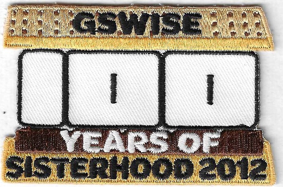100th Anniversary Patch 100 years of Sisterhood GSWISE