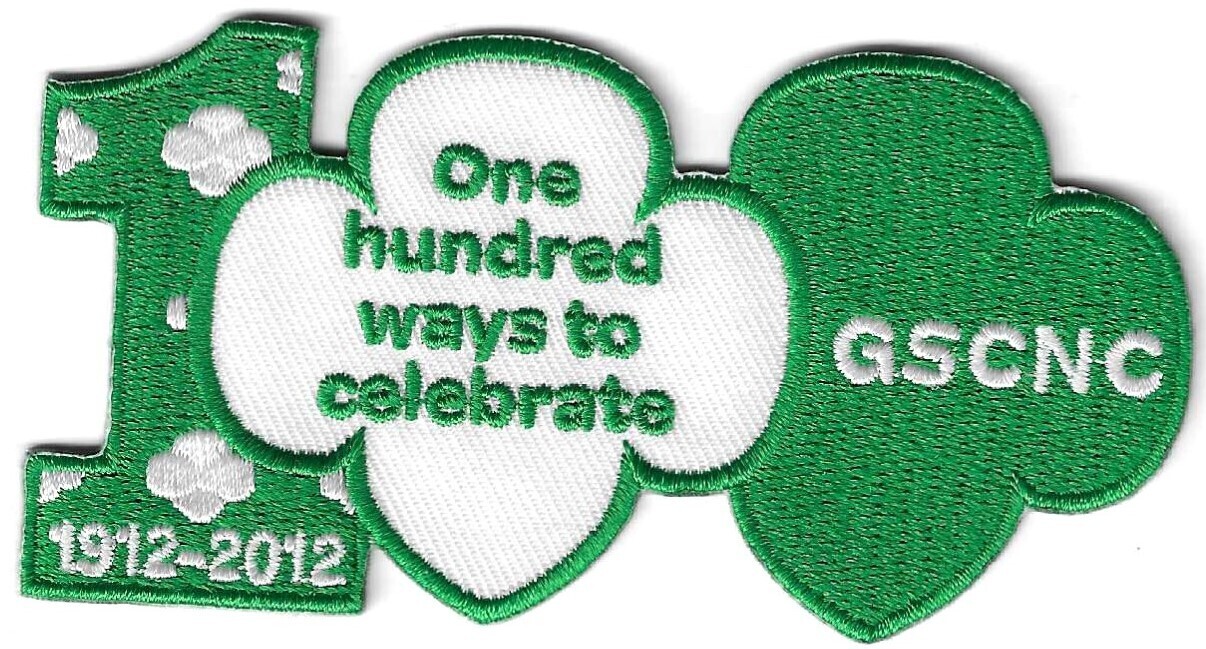 100th Anniversary Patch 100 ways to celebrate (GSCNC)