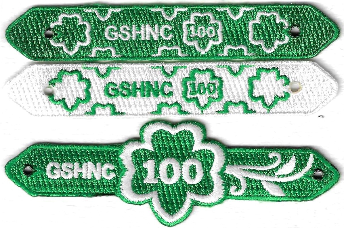 100th Anniversary Patch Bracelet Set GSHNC (elastic not included)