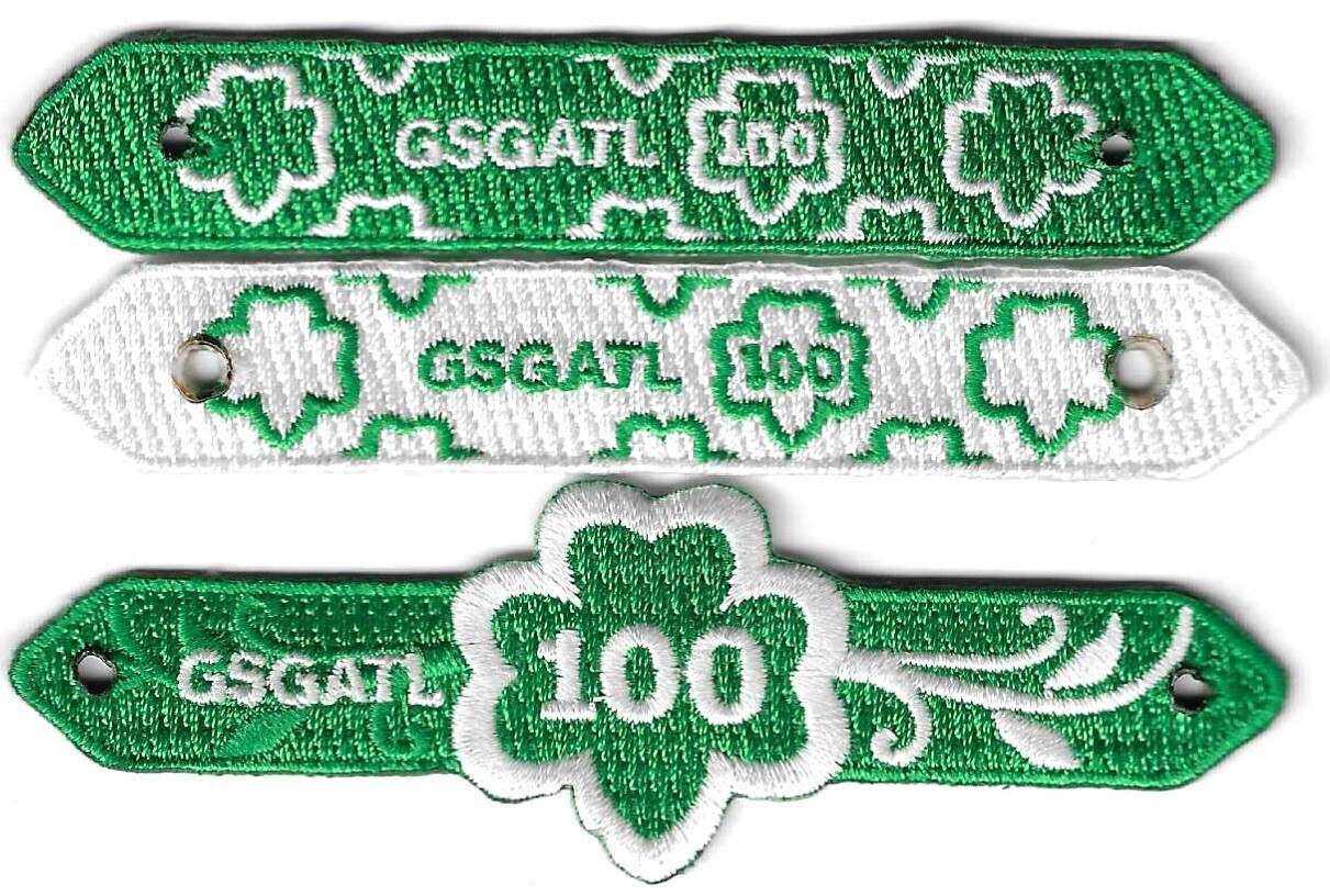 100th Anniversary Patch Bracelet Set GSGATL  (elastic not included)