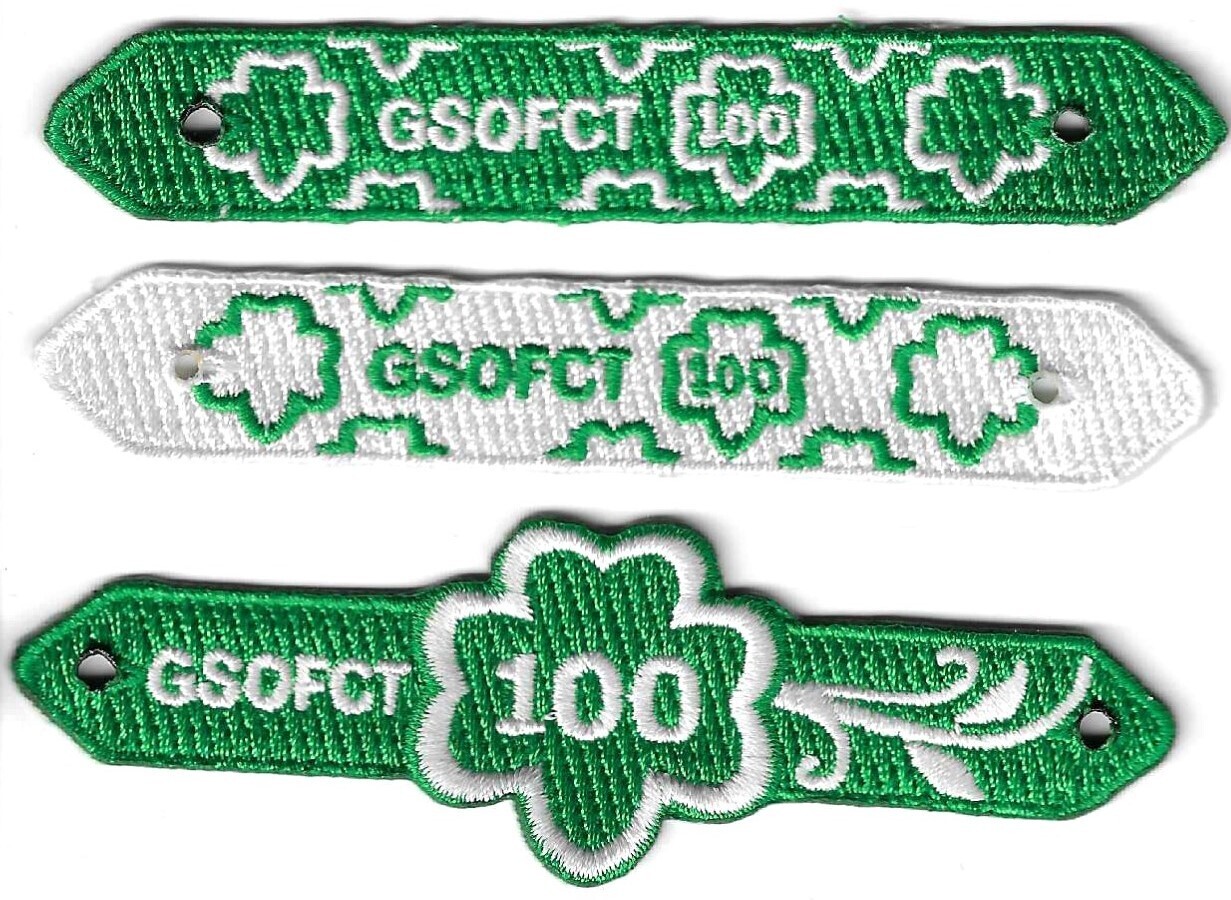 100th Anniversary Patch Bracelet Set GSCOFCT (elastic not included)