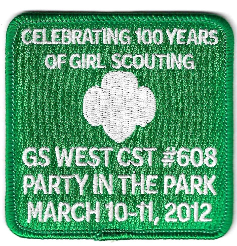 100th Anniversary Patch Journey GS West CST #608 (council unknown)