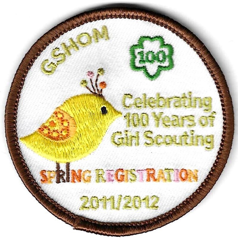 100th Anniversary Patch Spring Registration GSHOM