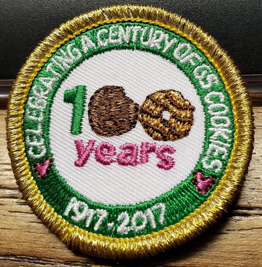 Patch Pin (100 years of selling cookies) 2017 Little Brownie Bakers