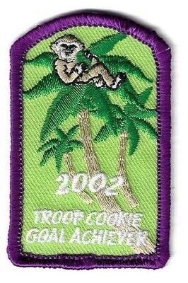 Troop Goal Achiever (bright purple border) 2002 Little Brownie Bakers