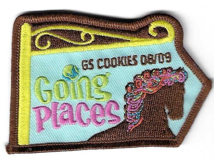 Base patch 2 (has horse) Girl Scouts are Going Places 2008-09 ABC