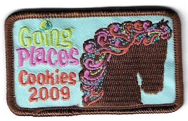 Base patch 3 Girl Scouts are Going Places 2008-09 ABC